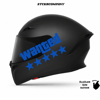 Wanted Kask Sticker