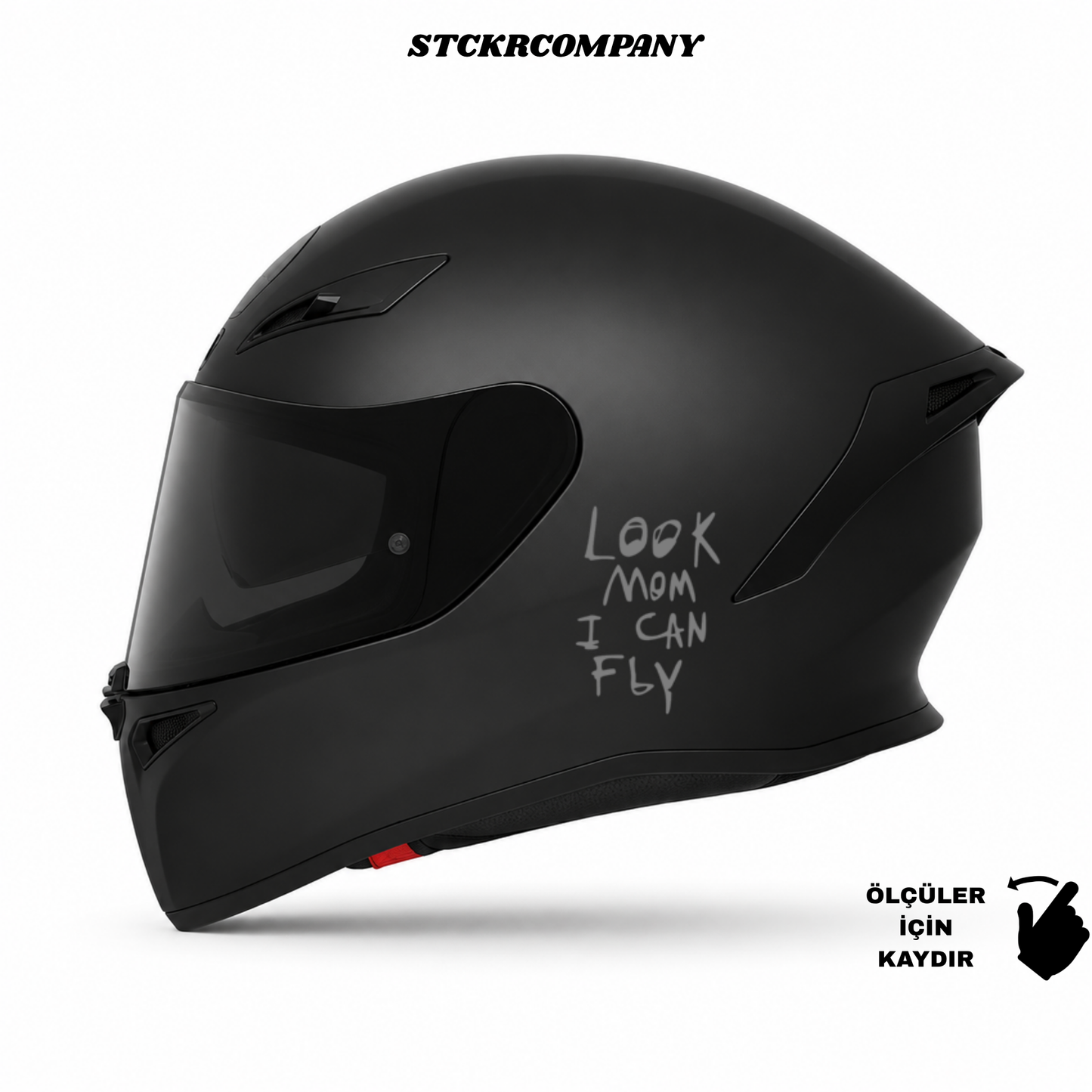 Look Mom I Can Fly - Minimal Kask ve Motor Sticker | STCKRCOMPANY