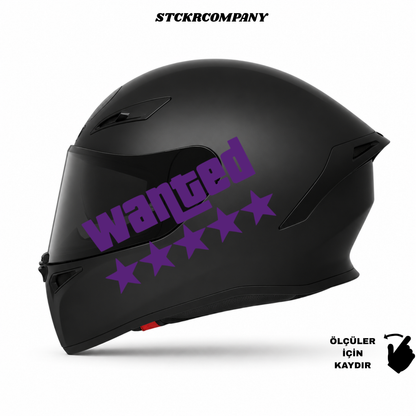 Wanted Kask Sticker