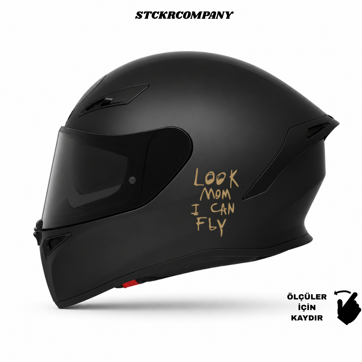 Look Mom I Can Fly - Minimal Kask ve Motor Sticker | STCKRCOMPANY