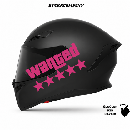Wanted Kask Sticker