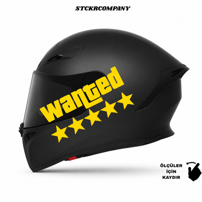 Wanted Kask Sticker