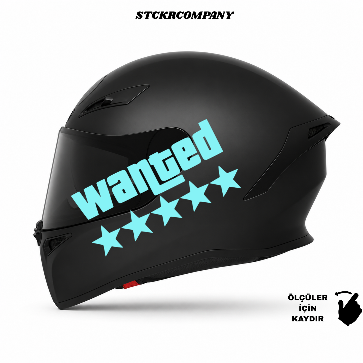 Wanted Kask Sticker
