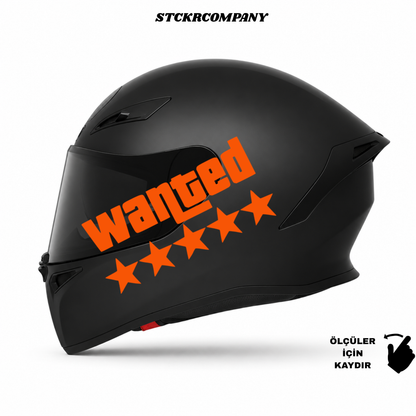 Wanted Kask Sticker