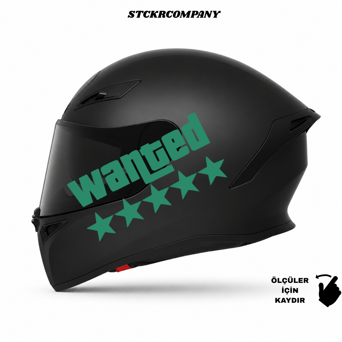 Wanted Kask Sticker