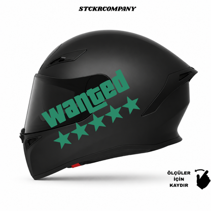 Wanted Kask Sticker