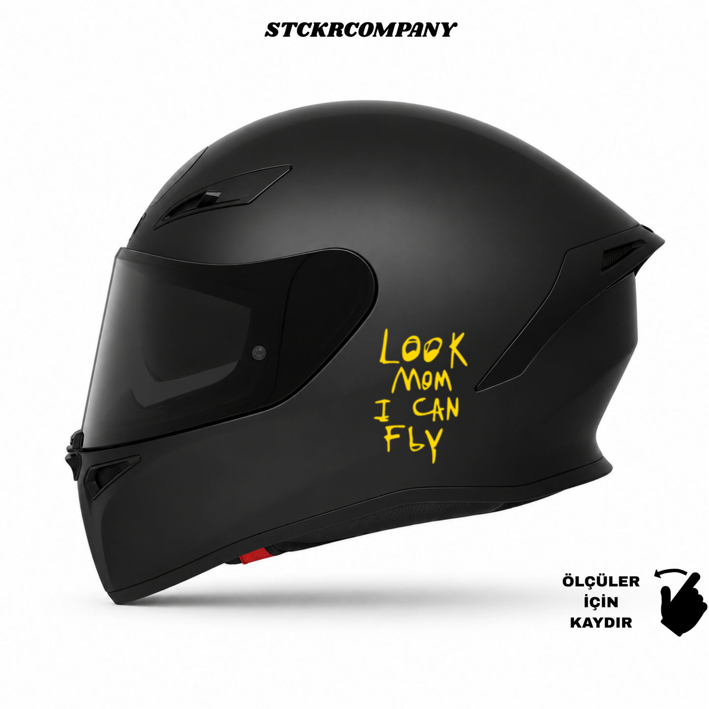 Look Mom I Can Fly - Minimal Kask ve Motor Sticker | STCKRCOMPANY