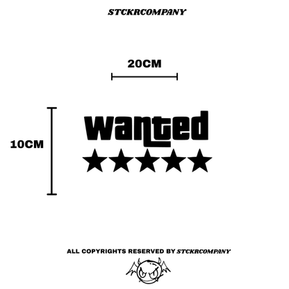 Wanted Kask Sticker