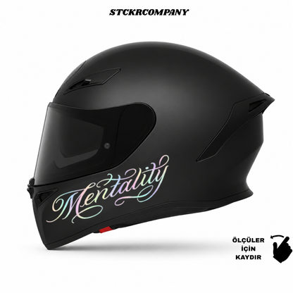 Mentality Kask Sticker - Kask Çene Sticker | STCKRCOMPANY