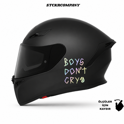 Boys Don't Cry - Minimal Kask ve Motor Sticker | STCKRCOMPANY