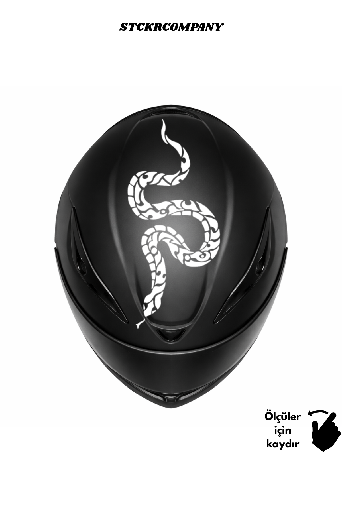 Yılan Kask Sticker - Kask Üstü Sticker | STCKRCOMPANY