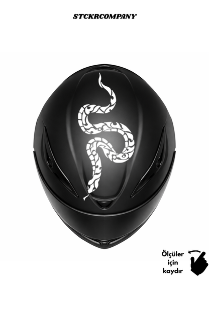 Yılan Kask Sticker - Kask Üstü Sticker | STCKRCOMPANY