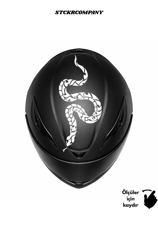 Yılan Kask Sticker - Kask Üstü Sticker | STCKRCOMPANY