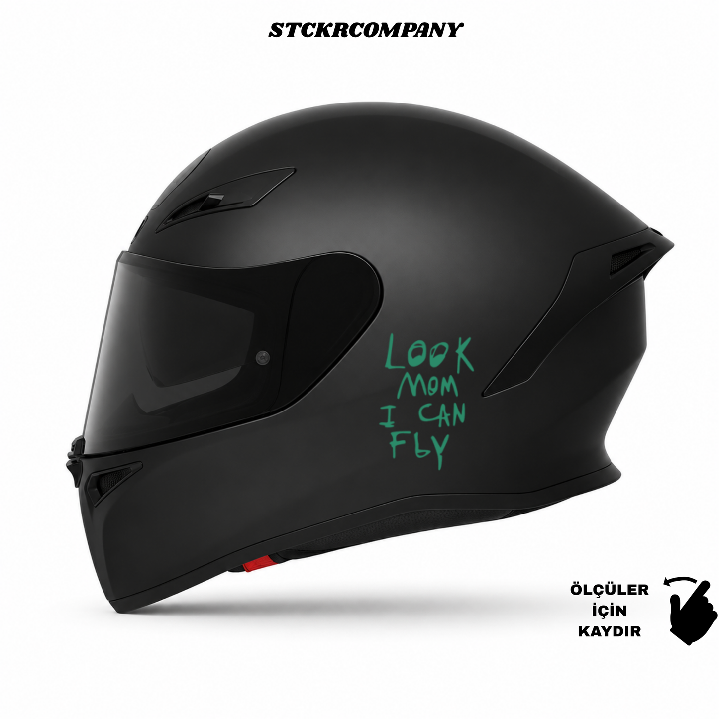 Look Mom I Can Fly - Minimal Kask ve Motor Sticker | STCKRCOMPANY