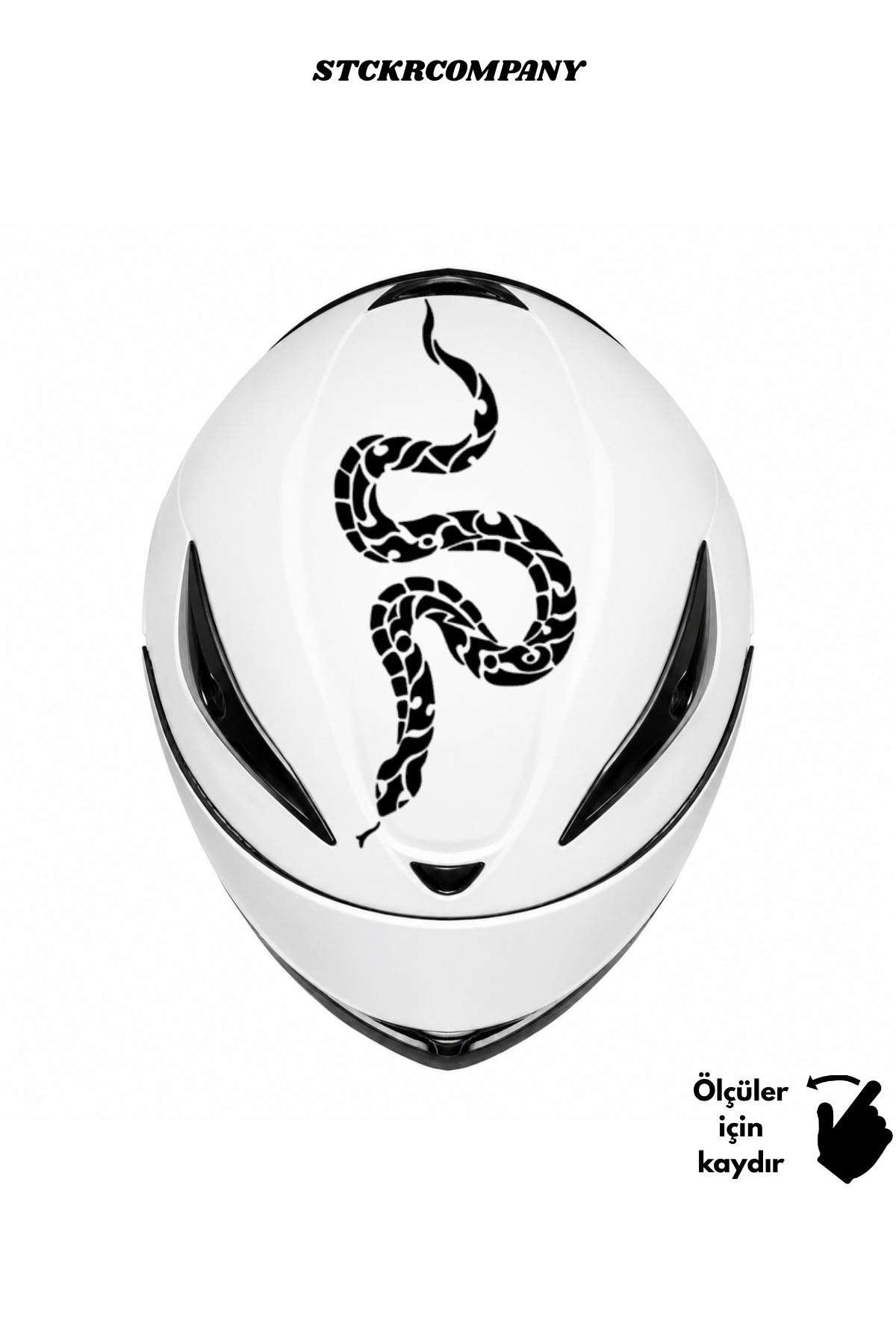 Yılan Kask Sticker - Kask Üstü Sticker | STCKRCOMPANY
