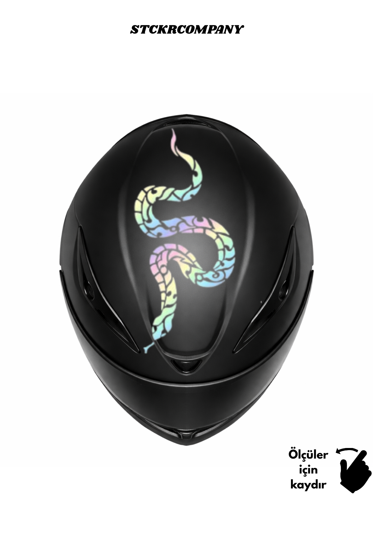 Yılan Kask Sticker - Kask Üstü Sticker | STCKRCOMPANY