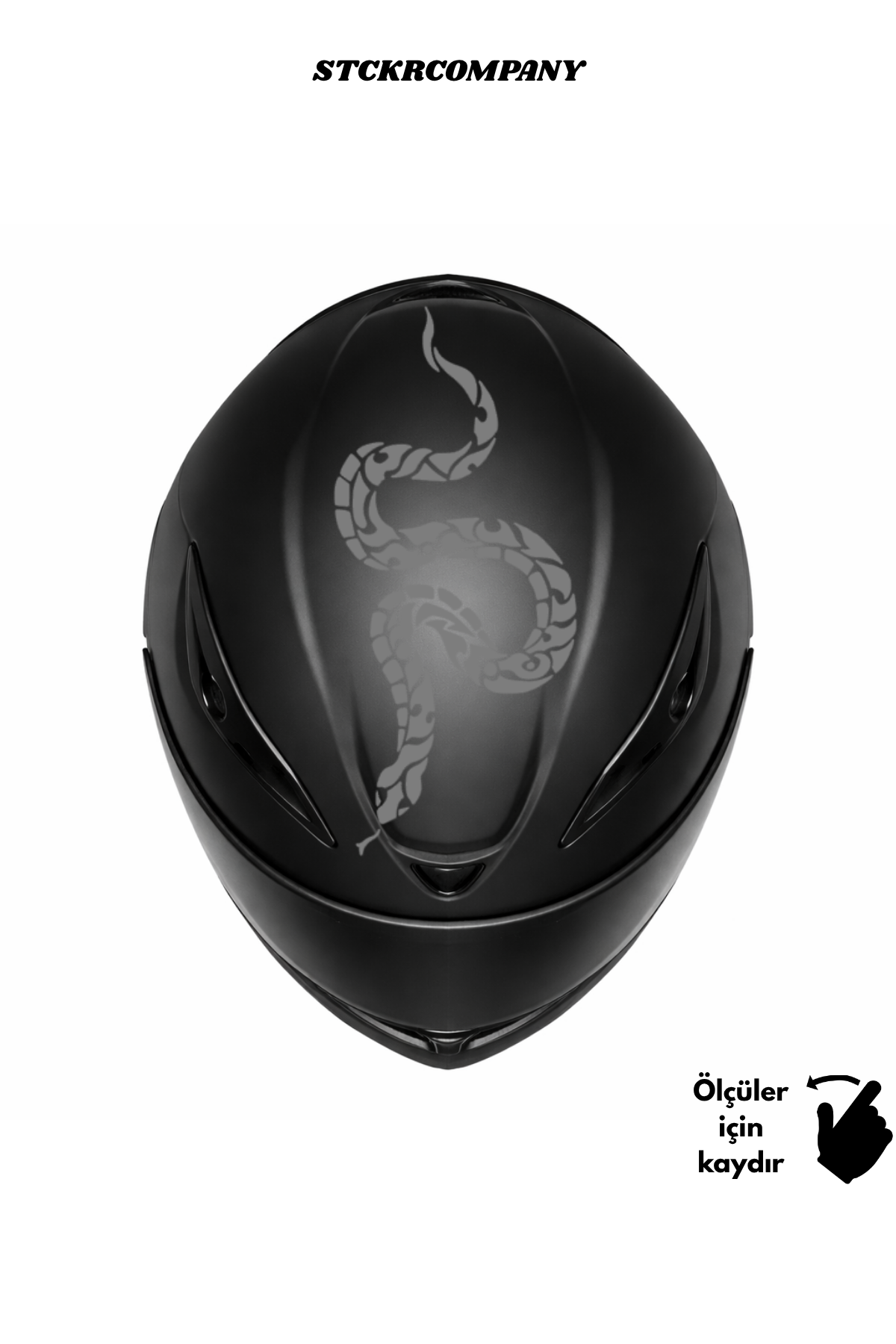 Yılan Kask Sticker - Kask Üstü Sticker | STCKRCOMPANY