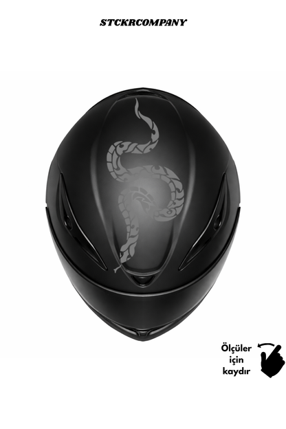 Yılan Kask Sticker - Kask Üstü Sticker | STCKRCOMPANY