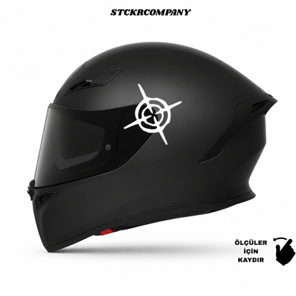 Headshot - Hedef - Minimal Kask ve Motor Sticker | STCKRCOMPANY