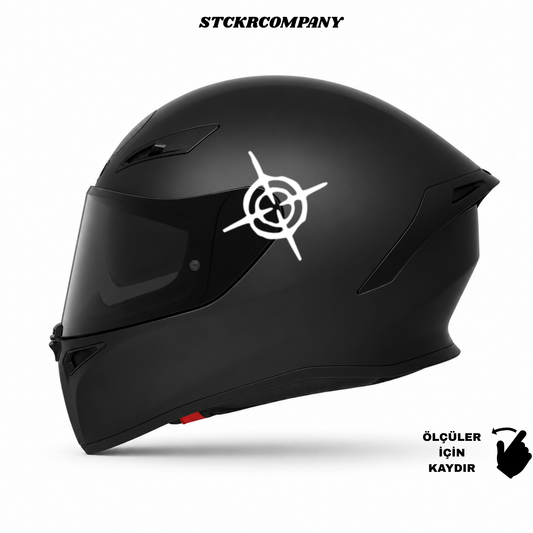 Headshot - Hedef - Minimal Kask ve Motor Sticker | STCKRCOMPANY