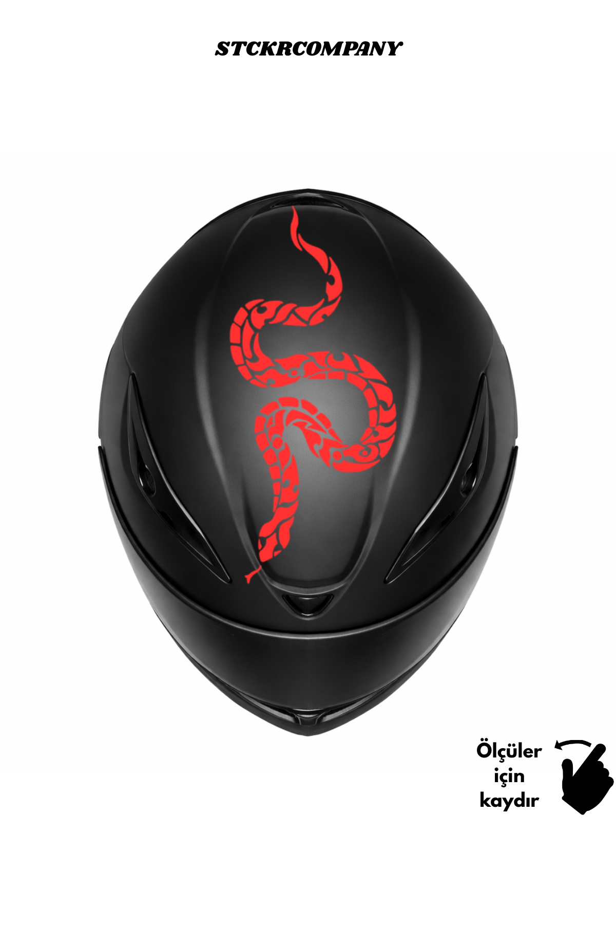 Yılan Kask Sticker - Kask Üstü Sticker | STCKRCOMPANY