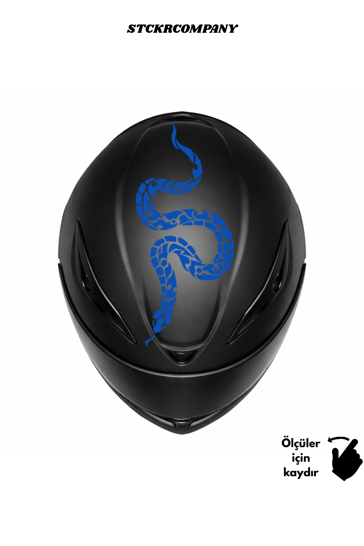 Yılan Kask Sticker - Kask Üstü Sticker | STCKRCOMPANY