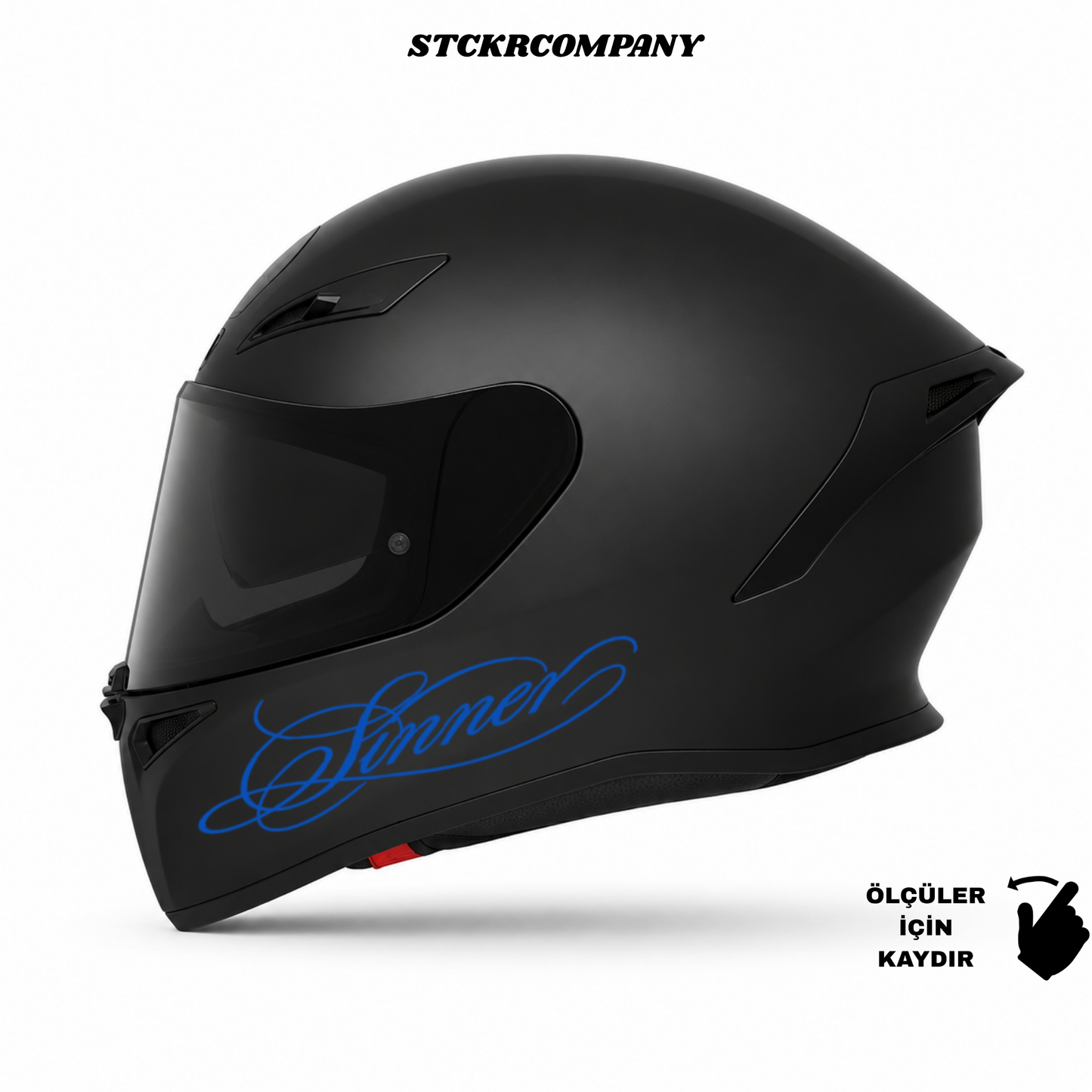 Sinner Kask Sticker - Kask Çene Sticker | STCKRCOMPANY