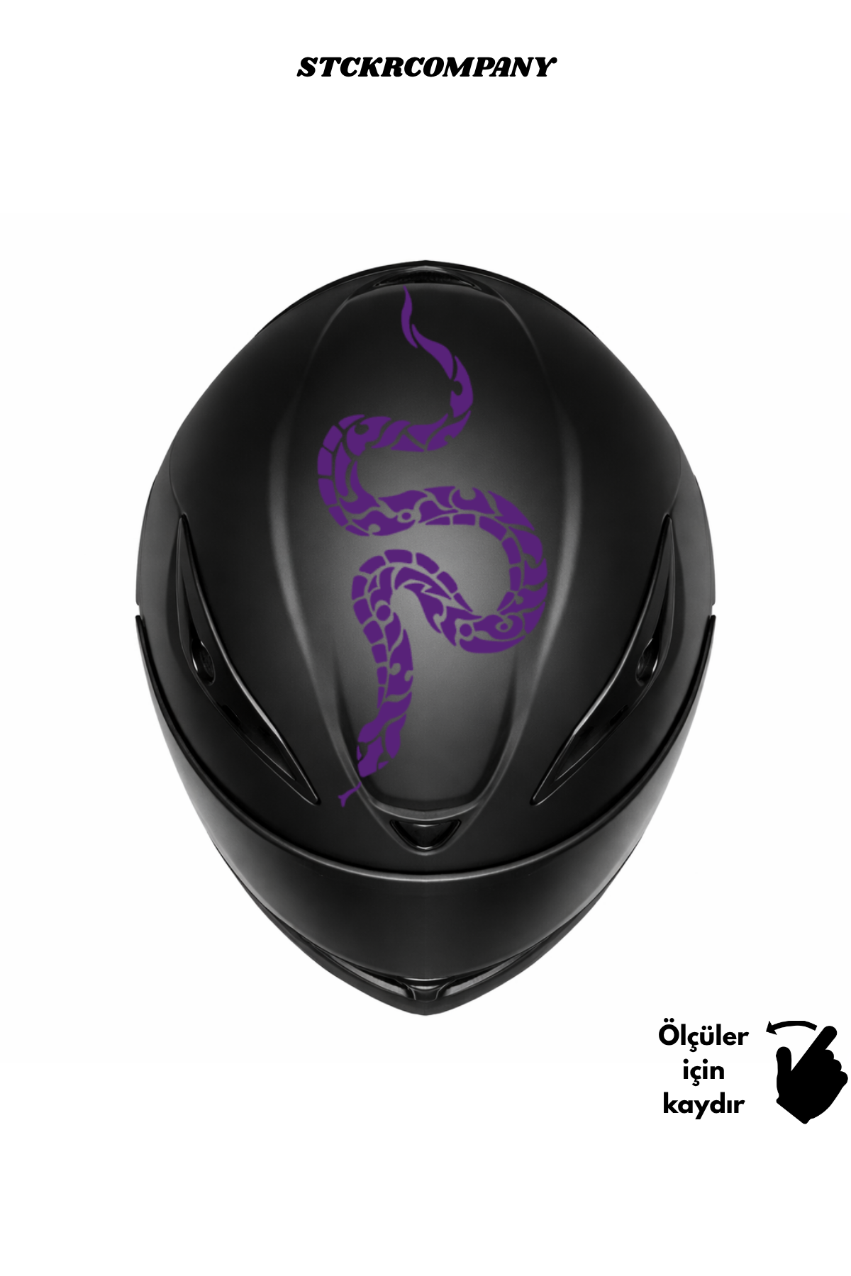 Yılan Kask Sticker - Kask Üstü Sticker | STCKRCOMPANY