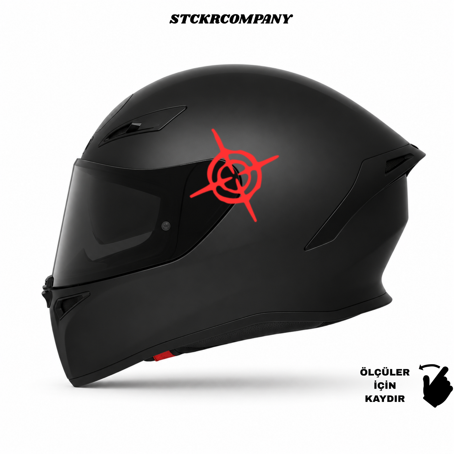Headshot - Hedef - Minimal Kask ve Motor Sticker | STCKRCOMPANY