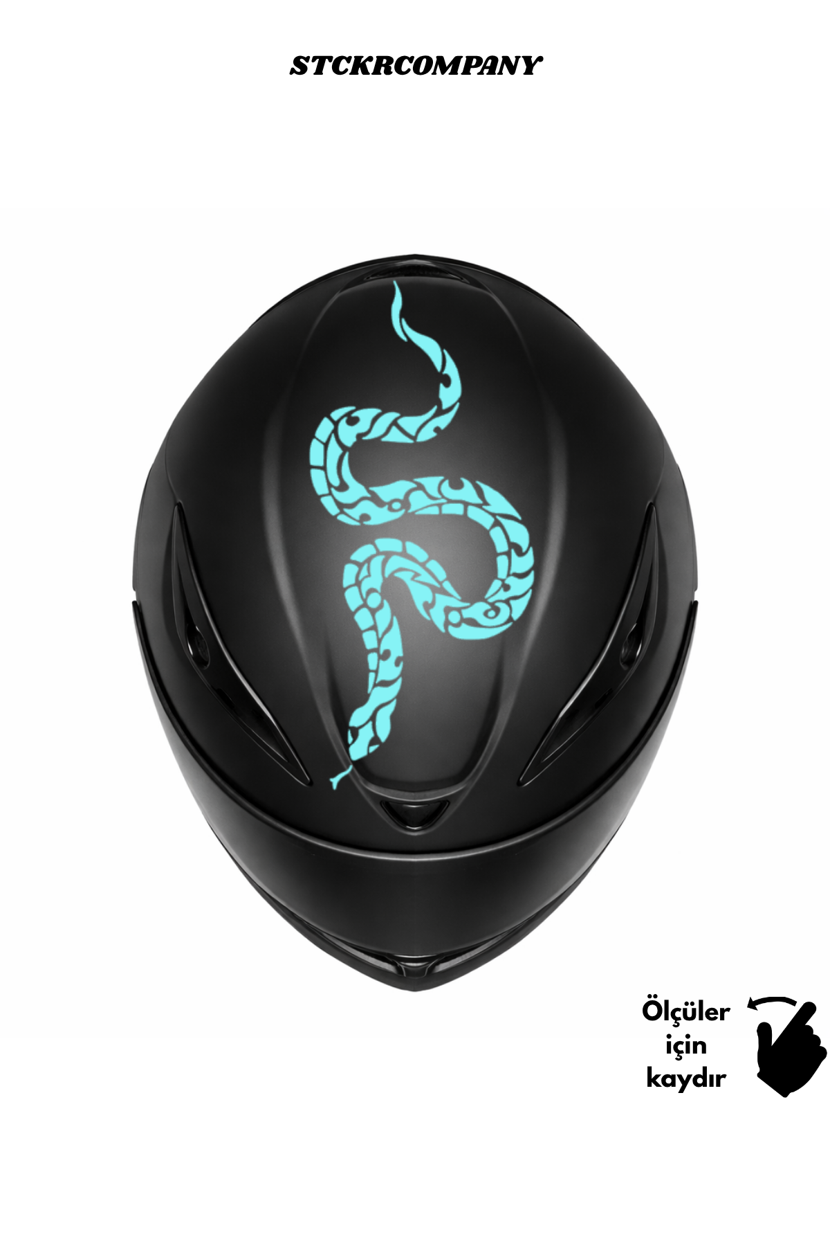 Yılan Kask Sticker - Kask Üstü Sticker | STCKRCOMPANY