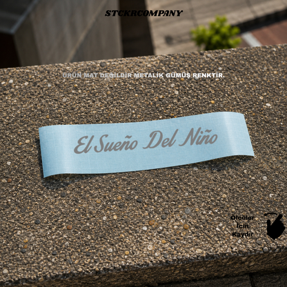 El Sueno Del Nino Sticker - Minimal Kask ve Motor Sticker | STCKRCOMPANY