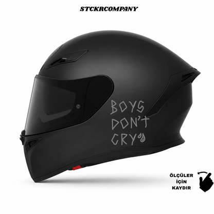 Boys Don't Cry - Minimal Kask ve Motor Sticker | STCKRCOMPANY