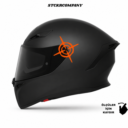 Headshot - Hedef - Minimal Kask ve Motor Sticker | STCKRCOMPANY