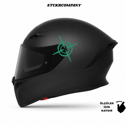 Headshot - Hedef - Minimal Kask ve Motor Sticker | STCKRCOMPANY