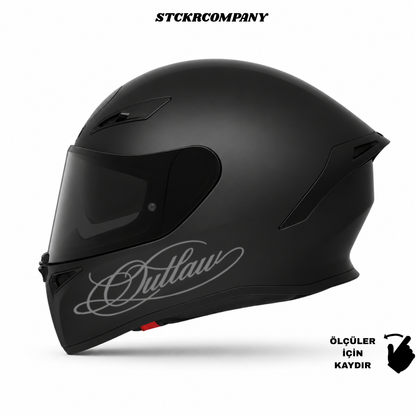Outlaw Kask Sticker - Kask Çene Sticker | STCKRCOMPANY