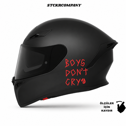 Boys Don't Cry - Minimal Kask ve Motor Sticker | STCKRCOMPANY