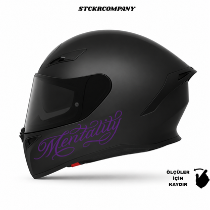 Mentality Kask Sticker - Kask Çene Sticker | STCKRCOMPANY