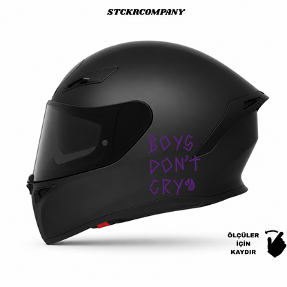 Boys Don't Cry - Minimal Kask ve Motor Sticker | STCKRCOMPANY