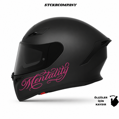 Mentality Kask Sticker - Kask Çene Sticker | STCKRCOMPANY