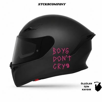 Boys Don't Cry - Minimal Kask ve Motor Sticker | STCKRCOMPANY
