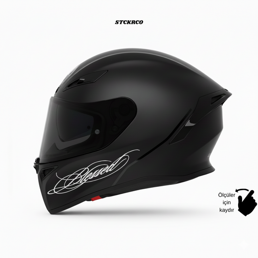 Blessed Kask Sticker - Kask Çene Sticker | STCKRCOMPANY