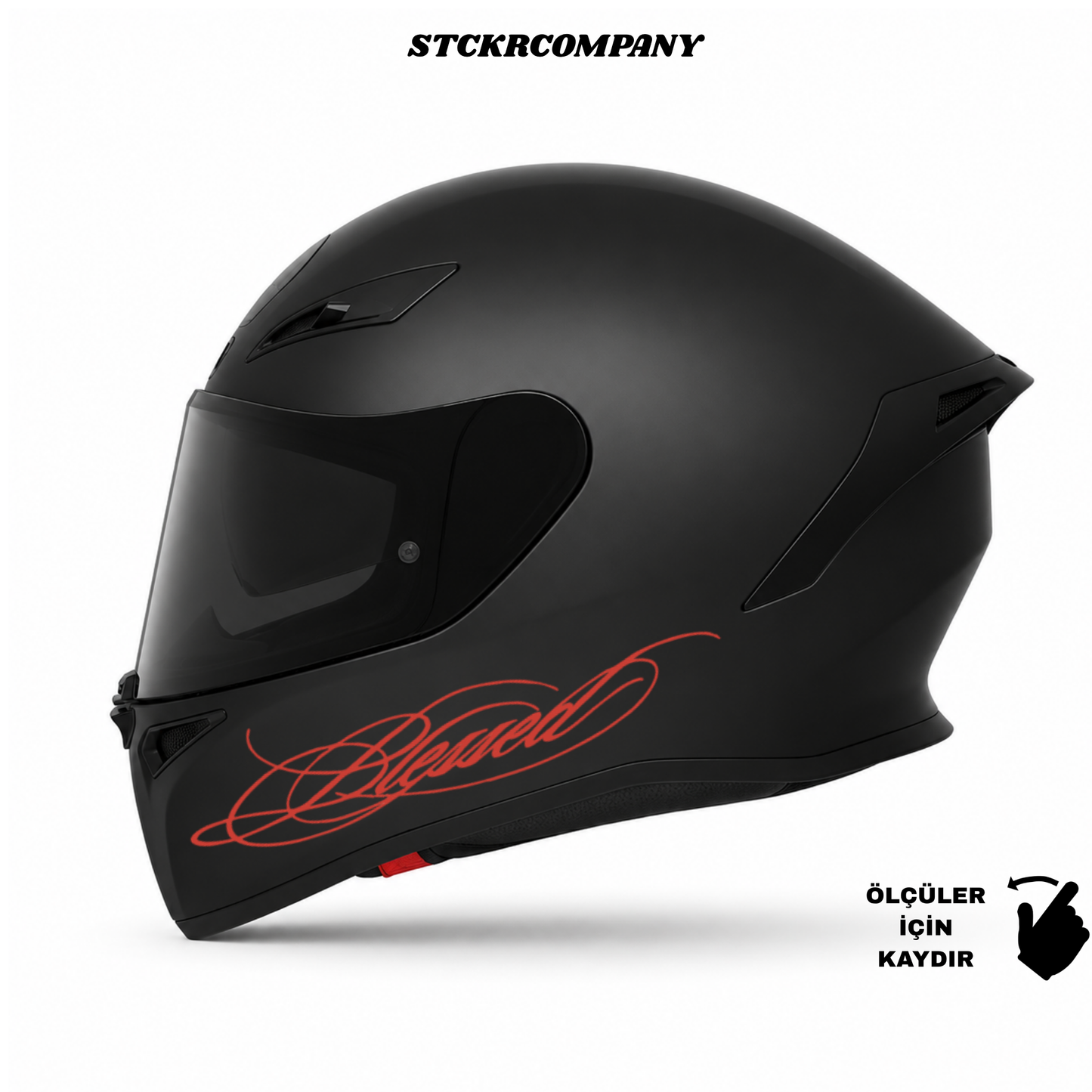 Blessed Kask Sticker - Kask Çene Sticker | STCKRCOMPANY