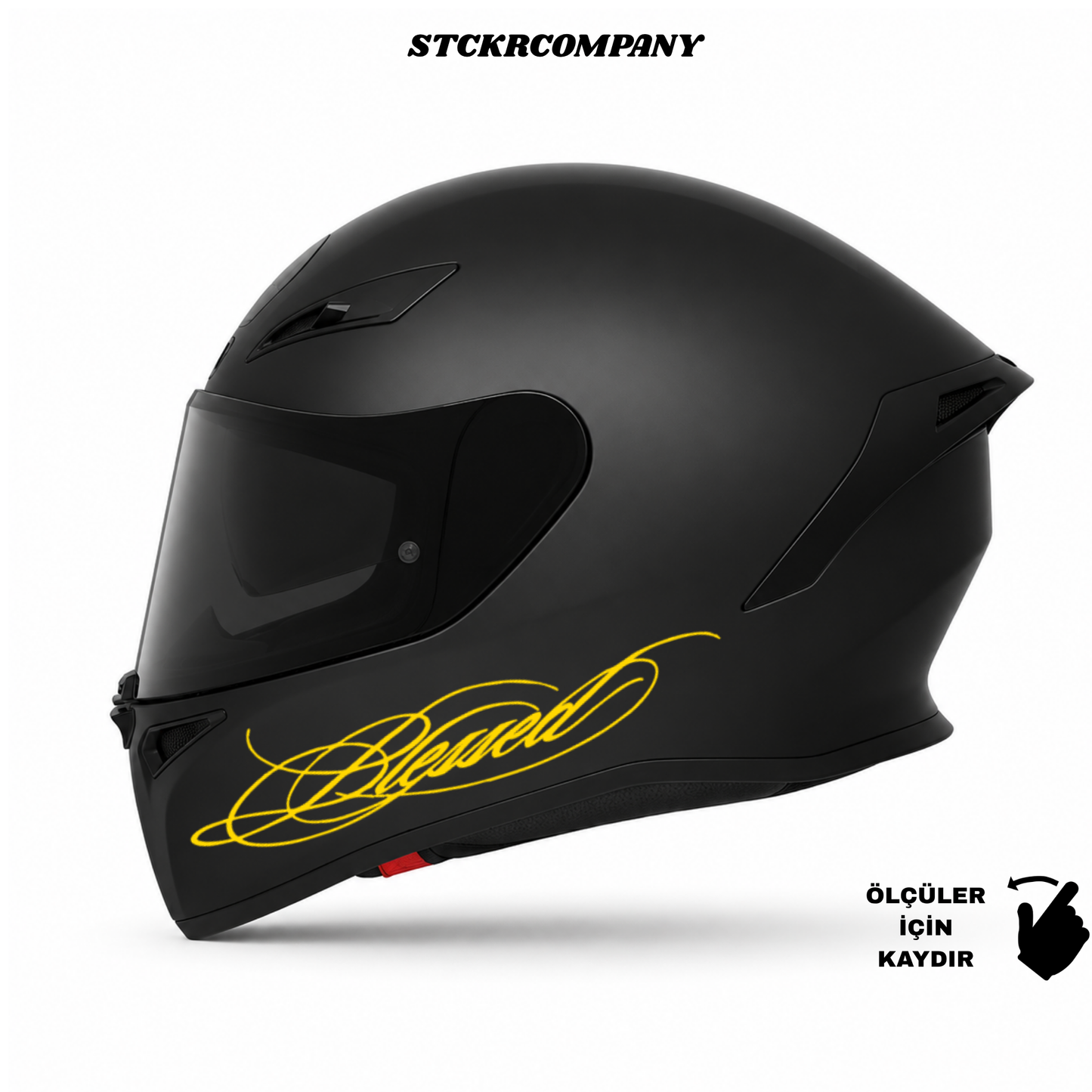 Blessed Kask Sticker - Kask Çene Sticker | STCKRCOMPANY