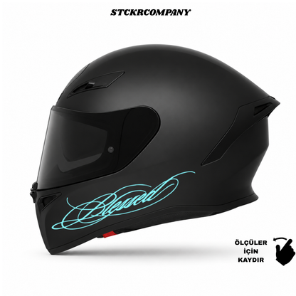 Blessed Kask Sticker - Kask Çene Sticker | STCKRCOMPANY