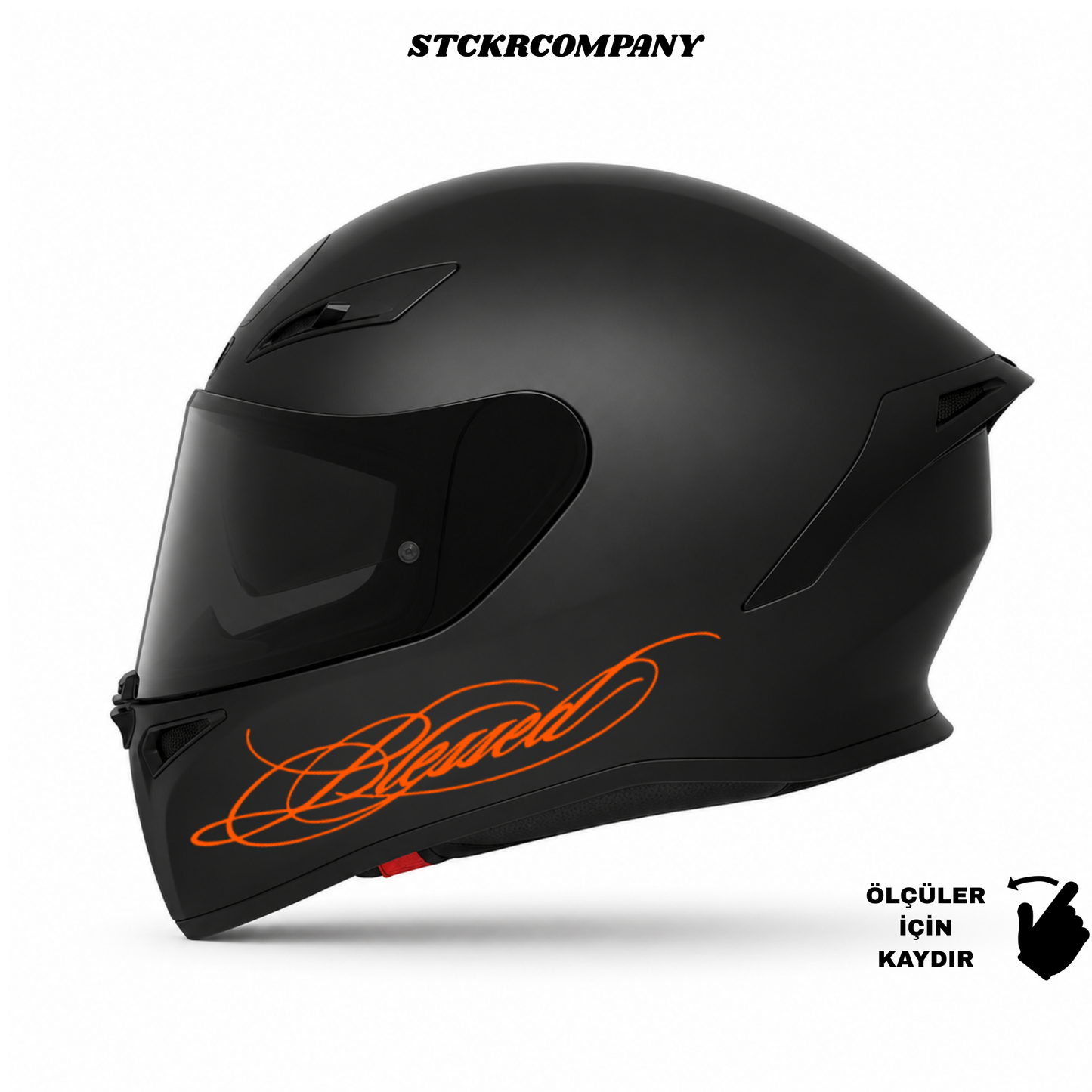 Blessed Kask Sticker - Kask Çene Sticker | STCKRCOMPANY