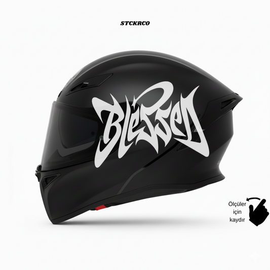 Blessed Kask Sticker | STCKRCOMPANY