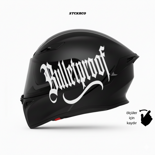 Bulletproof Kask Sticker | STCKRCOMPANY