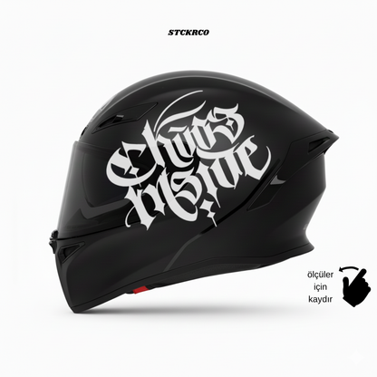 Chaos Inside Kask Sticker