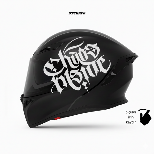 Chaos Inside Kask Sticker | STCKRCOMPANY