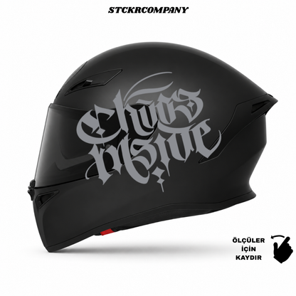 Chaos Inside Kask Sticker